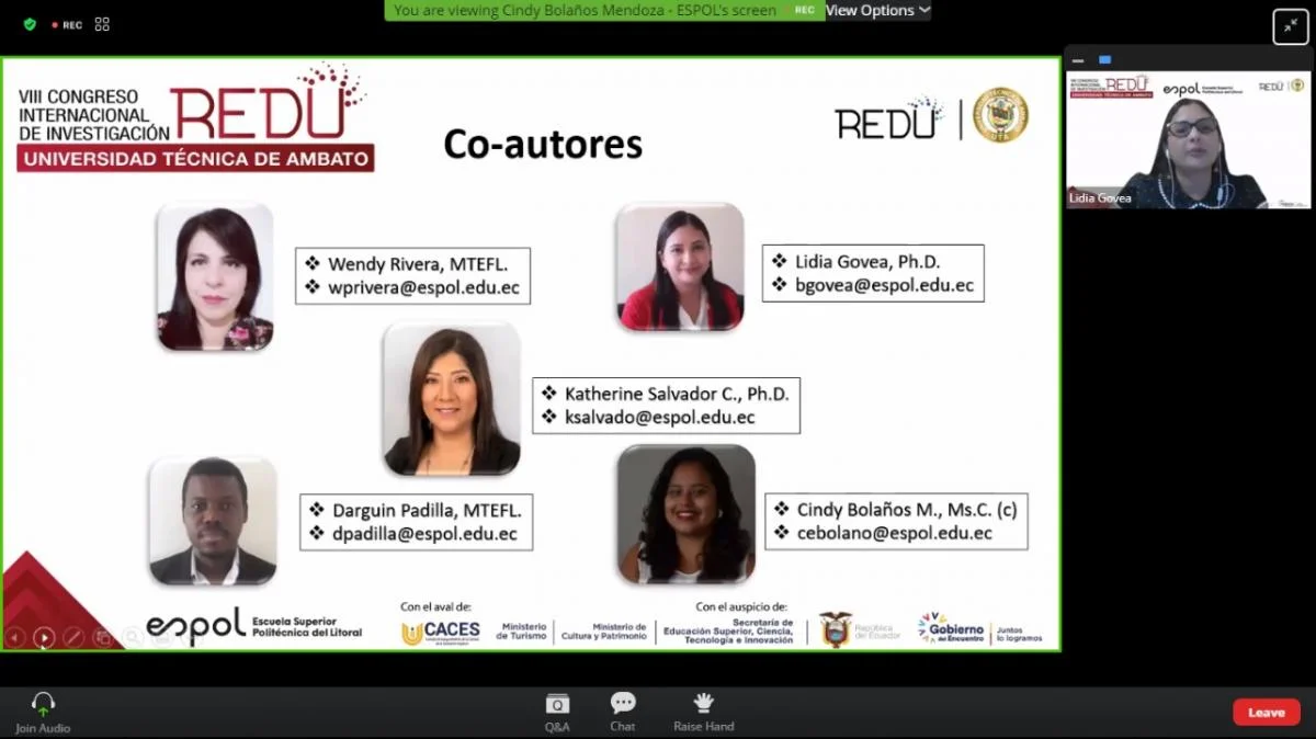 ESPOL participa en el VIII Congreso Internacional de Investigación REDU