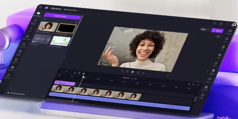 Graba y edita tu video con Clipchamp